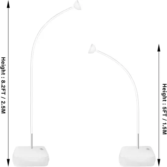 Balloon Arch Stand Kit with Base 8.2 Feet and 5 Feet Free Bending Shape Half Arch Balloon Stand Balloon Arch Frame for Birthday Baby Shower Wedding Graduation Party Decorations {3}