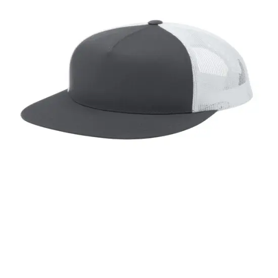 Sport-Tek&reg; YP Classics 5-Panel Classic Trucker Mesh Back Cap Graphite/White {1}