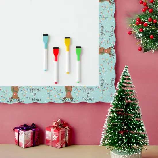6-Rolls 234 Feet of Holiday Scalloped Bulletin Board Borders for Classroom Decor, Whiteboard, Chalkboard, School Decorations, 6 Assorted Designs for Teacher Supplies (78 Pieces) {2}