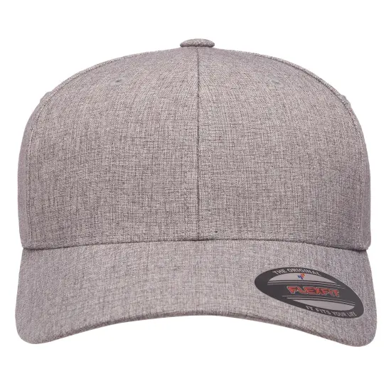 Flexfit&reg; Adult Heatherlight Cap MELANGE DARK GRY {5}