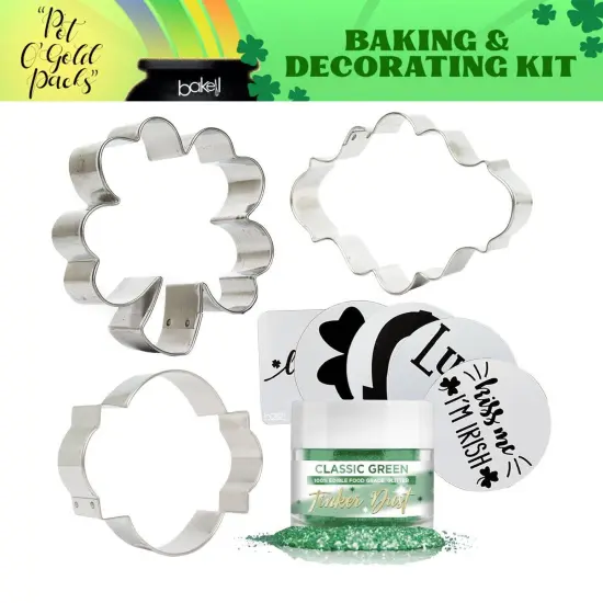St. Patty's Day Pot O' Gold Collection Cookie Baking & Decorating Gift Set {1}