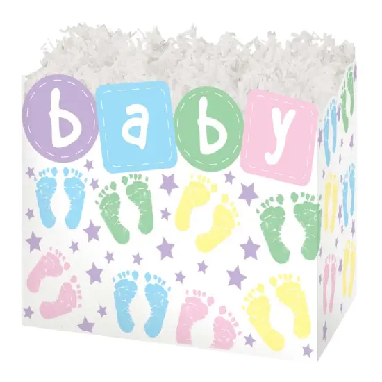 Pack/6: Baby Steps Basket Box - 6-3/4 x 4 x 5" {2}