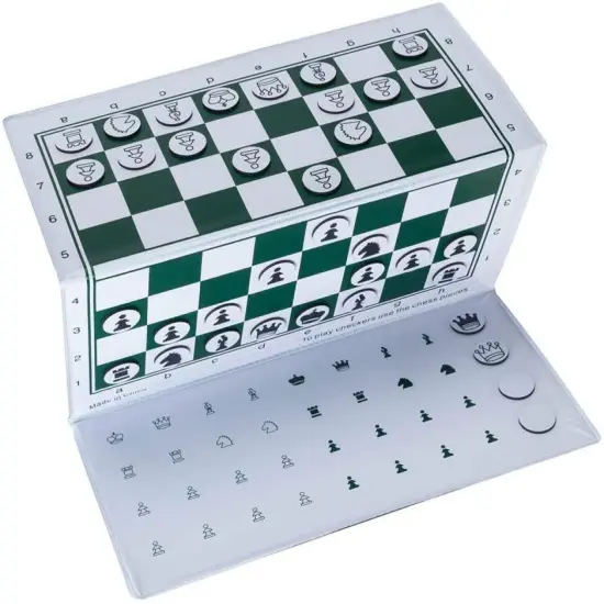 WE Games Magnetic Travel Chess Set Trifold {6}
