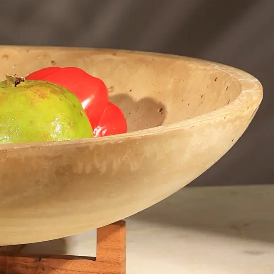 Flex Bowl with Wooden Stand {4}