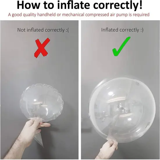 10 Pack LED Bobo Balloons with Stick and Pump,Transparent LED Light Up Balloons,with String Lights for Party Birthday Wedding Festival Decorations (Colorful) (Multicolor) {2}