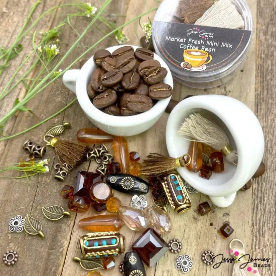 Jesse James Beads Mini Bead Mix in Coffee Bean {1}