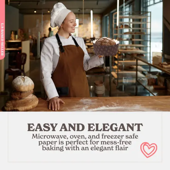 Spec101 Baking Cake Pan 25pc Set - Disposable Round Decorative Paper Bakeware {5}