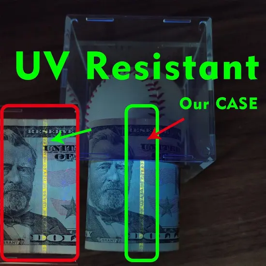 4 Pack Baseball Display Case Baseball Holder Display Case for Balls Baseball Case with Base Fit Official Size Ball {4}