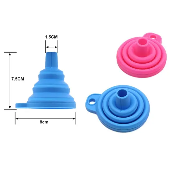 2 Pcs Diamond Painting Tools Funnel - Silicone Collapsible Funnel, Convenient Foldable Beads Container Mosaic Tool for 5D DIY Diamond Painting Kits for Adults. {3}