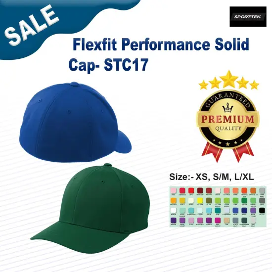 Sport-Tek&reg; Flexfit Performance Solid Cap True Navy {3}