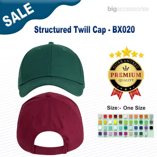 Big Accessories&reg; Structured Twill Cap NAVY {2}