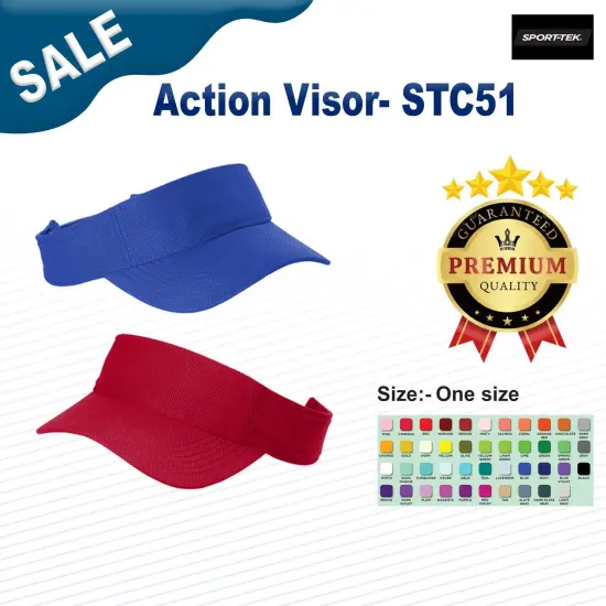 Sport-Tek&reg; Action Visor Black {3}