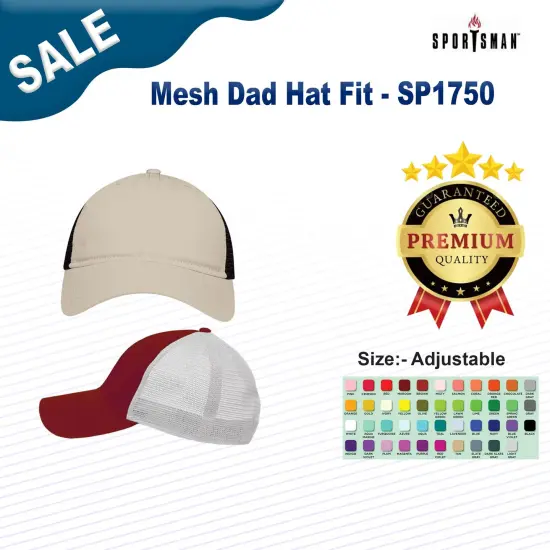 Sportsman&reg; Mesh Dad Hat Fit Grey/ Black {3}