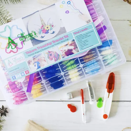 Embroidery Floss, Friendship Bracelet String Kit - 276Pcs Thread and Accessories - Perfect for Bracelet Making & DIY Embroidery Projects | Bonus Accessories Included- Supplies {4}