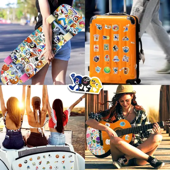 50Pcs Ball Sport Stickers, Cool Basketball Baseball Soccer Football Waterproof Vinyl Decal for Adult Teen Kids Notebook Water Bottle, Laptop, Luggage, Phone, Skateboard, Helmet {3}