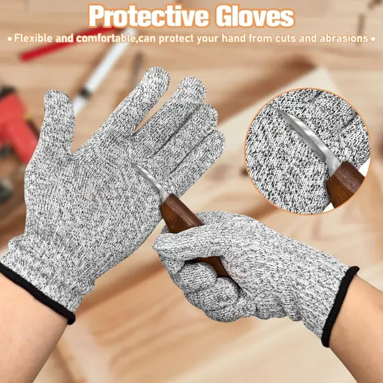 12-Piece Wood Carving Tool Set with Hook Knife, Detail Knife, Chipping Knife, Cut-Resistant Gloves, Sandpaper & Sharpening Strop &ndash; Complete Carving Kit with Carrying Bag for Beginners & Professionals {3}