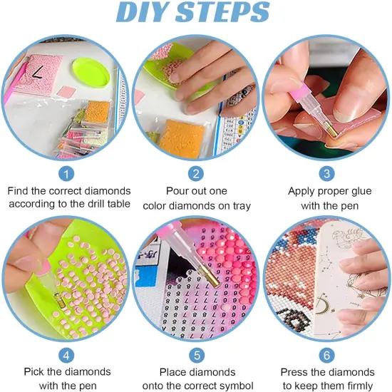 Diamond Painting Kits,Diamond Art Kit for Adults Full Round Drill,Paint with Diamond for Gift,Wall Decor {4}