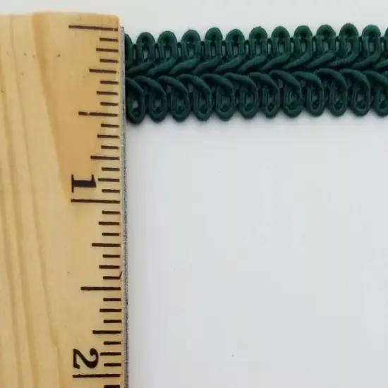 1/2" Chinese French Braid Gimp Trimming - 12 Continuous Yards - Many Colors! Dark green {2}