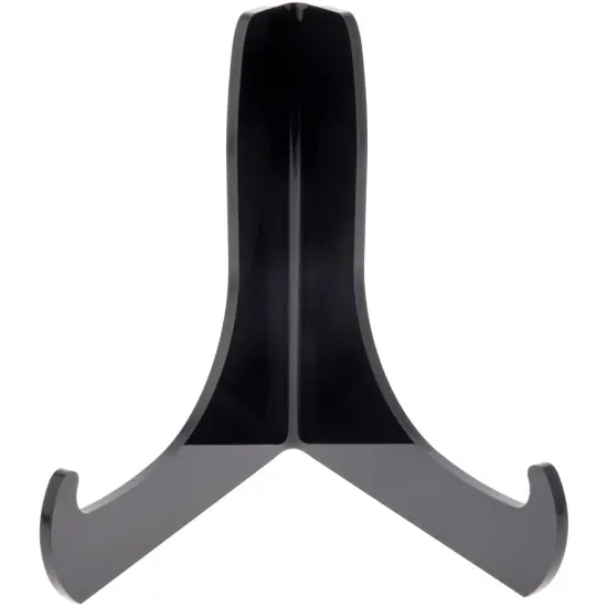 Plymor Black Acrylic 60-Degree Angle Easel With Deep Support Ledges, 6" H x 5.75" W x 4.75" D {1}