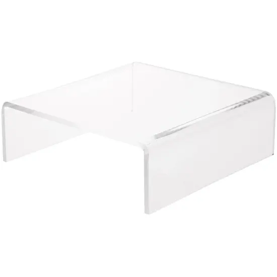 Plymor Clear Acrylic Short Square Display Riser, 2" H x 6" W x 6" D (1/8" thick) {1}