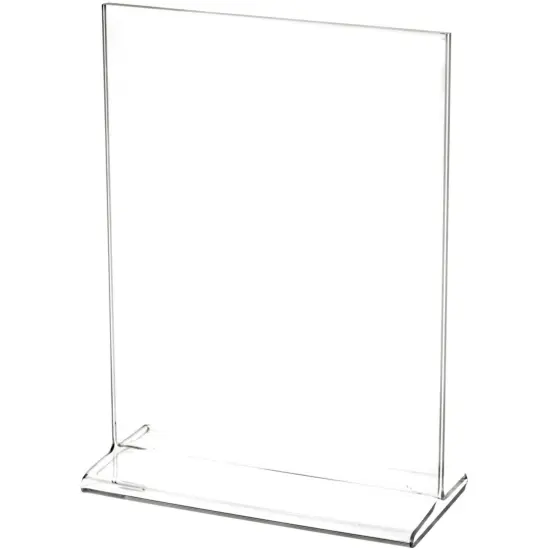 Plymor Clear Acrylic Sign Display / Literature Holder (Top-Load), 5.5" W x 7" H {1}
