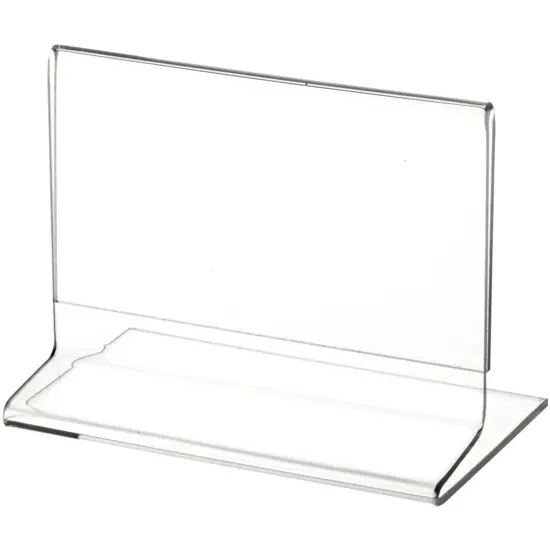 Plymor Clear Acrylic Sign Display / Literature Holder (Side-Load), 5" W x 3" H {1}