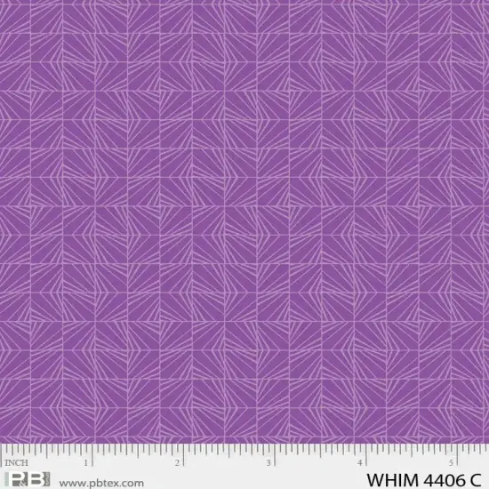 Purple Whimsy Square Facets 44"/45" Fabric Per Yard {1}