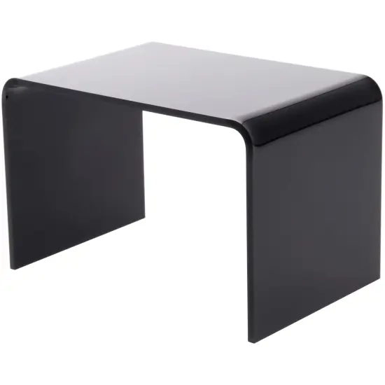 Plymor Black Acrylic Rectangular Display Riser, 3" H x 4.5" W x 3" D (1/8" thick) {1}