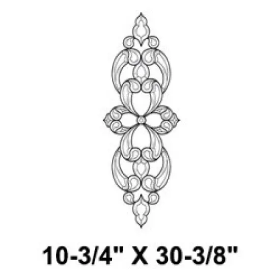 10-3/4" x 30-3/8" Exquisite Clear Glass Bevel Cluster EC948 {2}