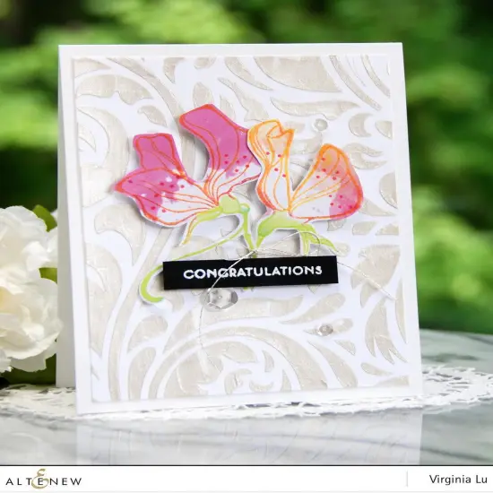 Elegant Swirls Stencil {3}