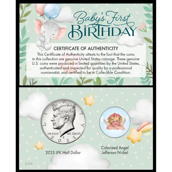 2025 Baby's First Birthday Collectible Coin Card {1}