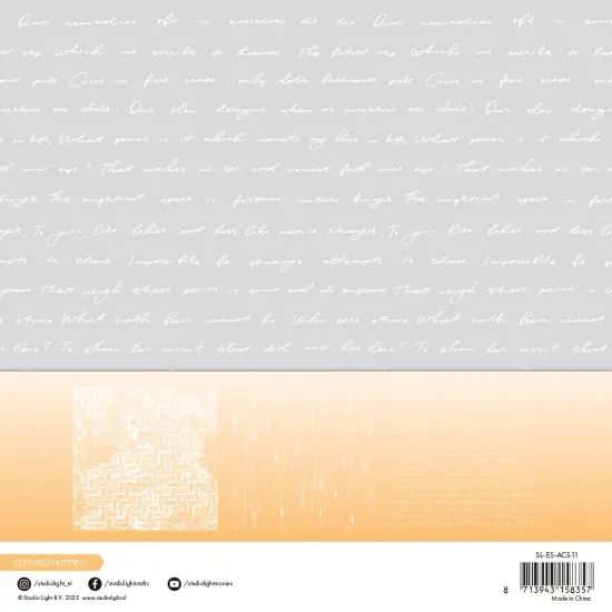 Studio Light Essentials Acetate Sheet 6/Pkg-Nr. 11, Textured Patterns, Spring Meadow {3}
