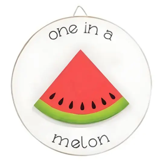 Wooden Mini Summer Easel Signs with Watermelon Cut-Out 3 Asstd. {3}