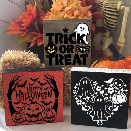 20pcs Halloween Stencils for Crafts Reusable (20 Halloween) {4}