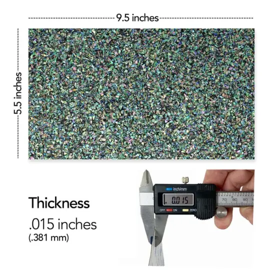 Shell Veneer, 5.5 x 9.5 inches | WMOP, BMOP, Abalone | Includes 3M Adhesive Sheet for Application, Great for Inlay Projects Natural Galaxy {2}