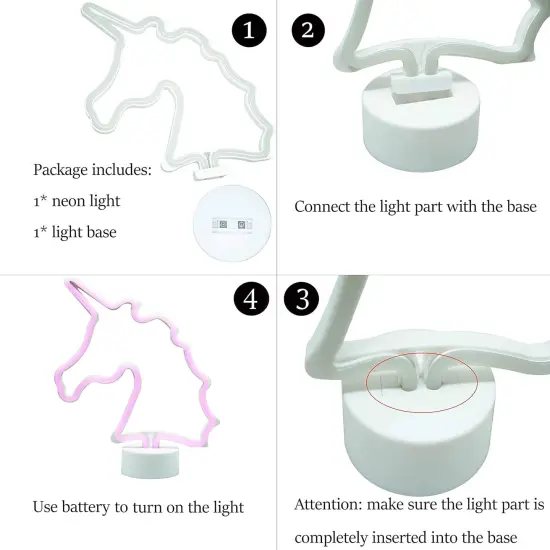 Summer Rainbow Neon Sign &ndash; LED Neon Light Decor for Girls&rsquo; Room, Battery Operated Table Lamp for Classroom, Party, and Bedroom {4}