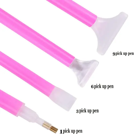 46PCS DIY Diamond Painting Tools and Accessories Kits Multiple Sizes Painting Pens for Adults to Make Diamond Art Craft Tweezers Glue Diamond Correction 28 Girds Storage Box {5}