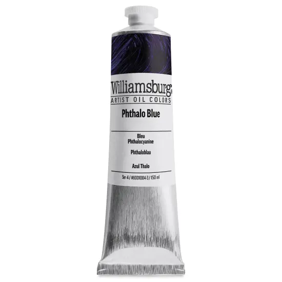 Williamsburg Handmade Oil Paint - Phthalo Blue, 150 ml tube {2}