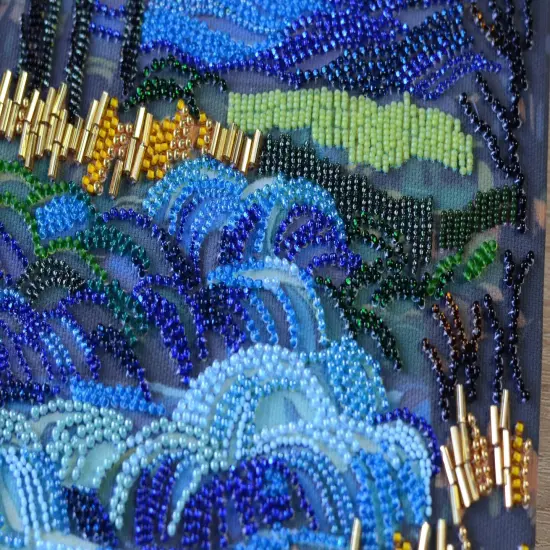 Bead Embroidery Kit - There behind the waterfall {6}