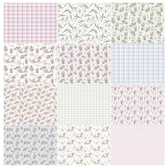 Spring Scrapbook Paper Pack. 12 Sheets of 15.2x15.2cm Heavyweight Paper Pad F07M2-3 AC230307-06 {2}