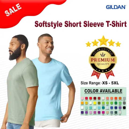 Gildan&reg; Softstyle Crewneck Short Sleeve T-Shirt Heather maroon {3}