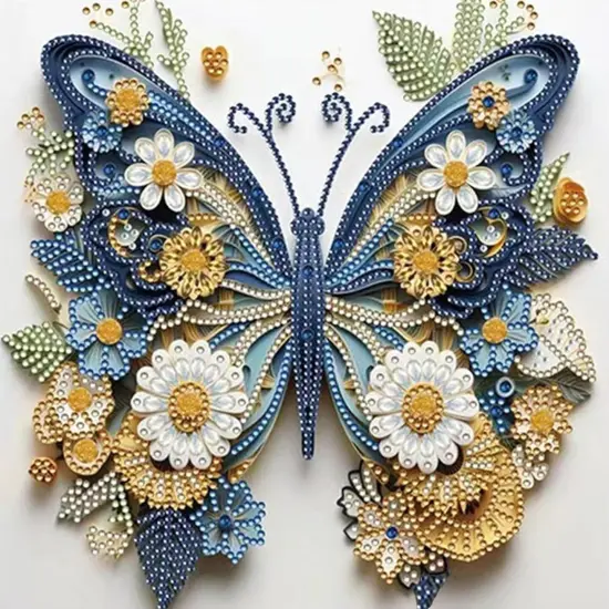 Butterfly Diamond Art Kits for Adults: Stitch Diamond Painting Butterfly for Beginners Special Shaped Animal Butterfly Diamond Art Kits 30 x 30cm, 9.8 x 9.8 inch {2}