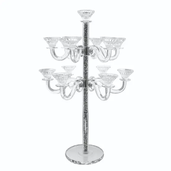 Tall Crystal Candelabra 13 Arms Clear {3}