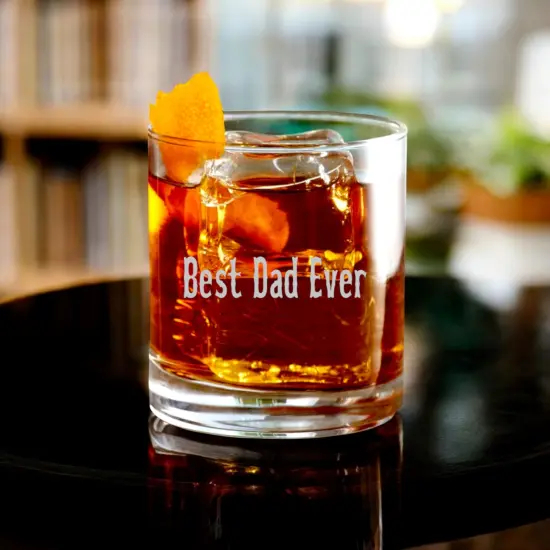 Rocks Glass - Best Dad Ever - Double Old Fashioned {2}