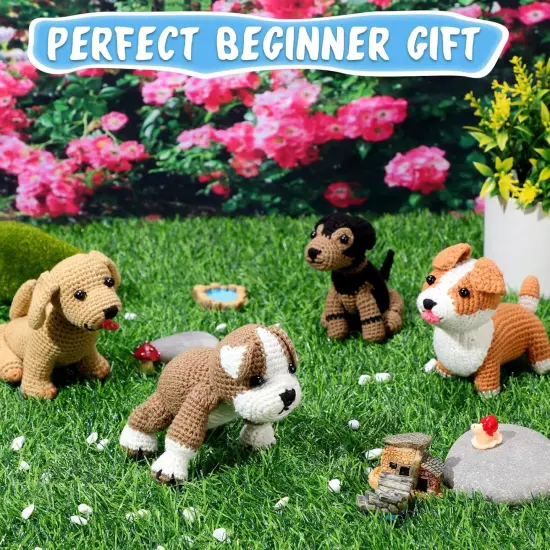 Cute Dog Crochet Kit {4}
