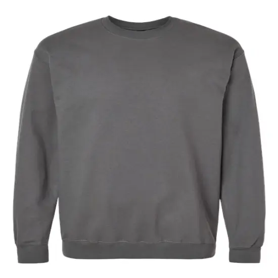 Gildan&reg; Midweight Crewneck Long Sleeve Sweatshirt Charcoal {1}