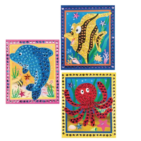 Sea Life Sequin Picture Craft Kit (Pack of 12) {1}