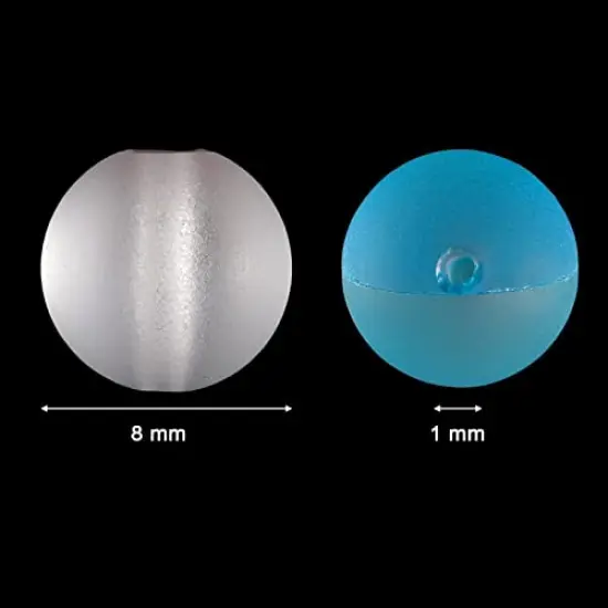 140 Pieces 8 mm Mermaid Glass Beads Bulk Matte Crystal Glass Beads Glass Frosted Moonstone Beads for Jewelry Making Crafts DIY, Multicolor (Bright Color) {3}