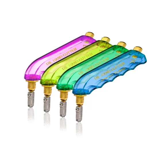 [TC-600PRV] TOYO&trade; Pistol Grip Glass Cutter + Cutting Oil 8 Oz {2}