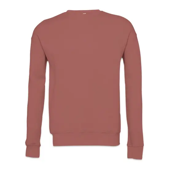 Bella + Canvas Unisex Sponge Fleece Drop Shoulder Sweatshirt - Mauve, Medium {1}